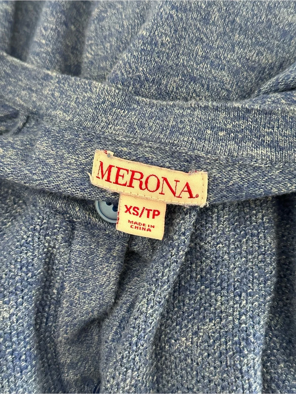 Women’s Merona Blue Button-Up Essential Stylish Cardigan